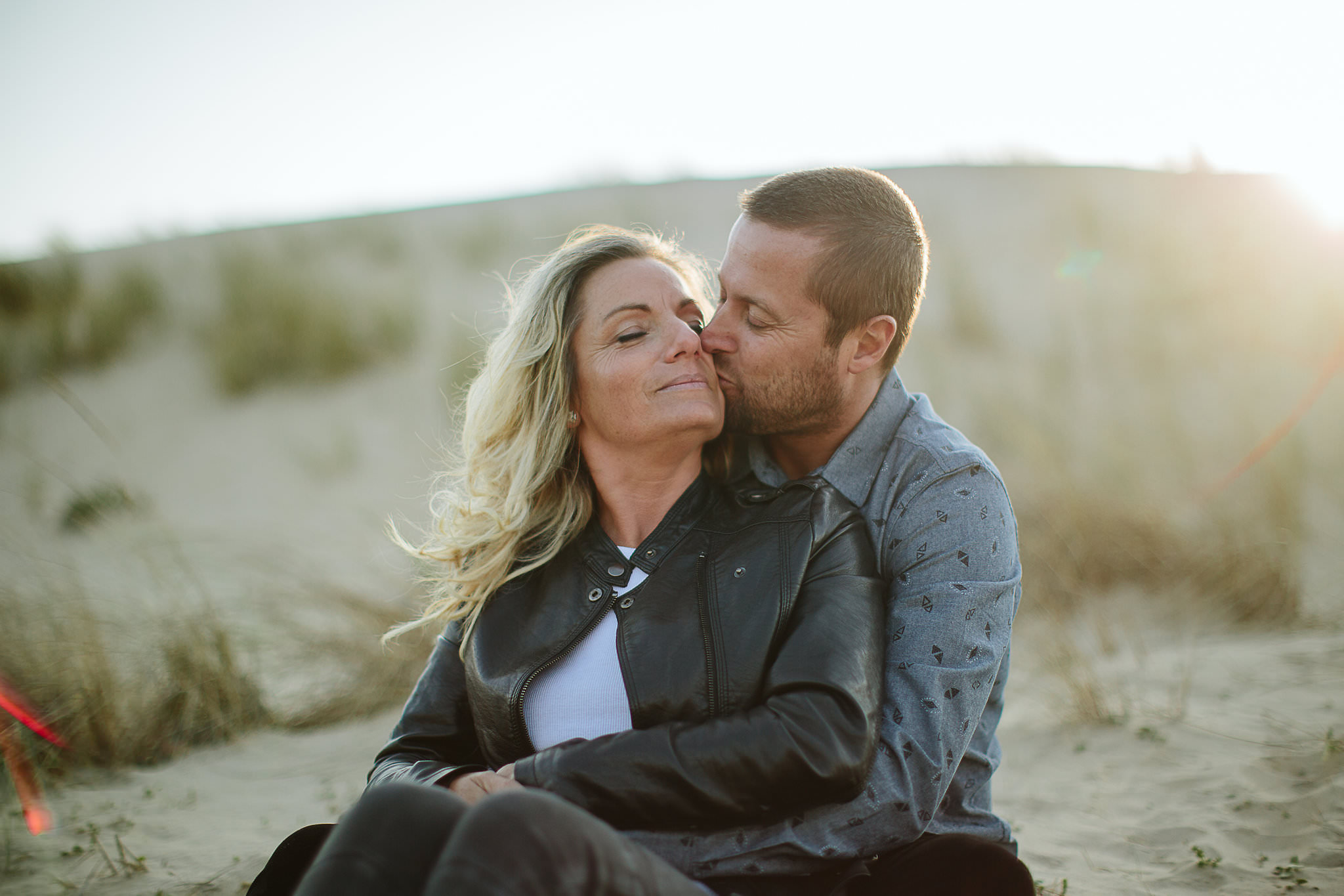 photographe couple sur la dune de seignosse