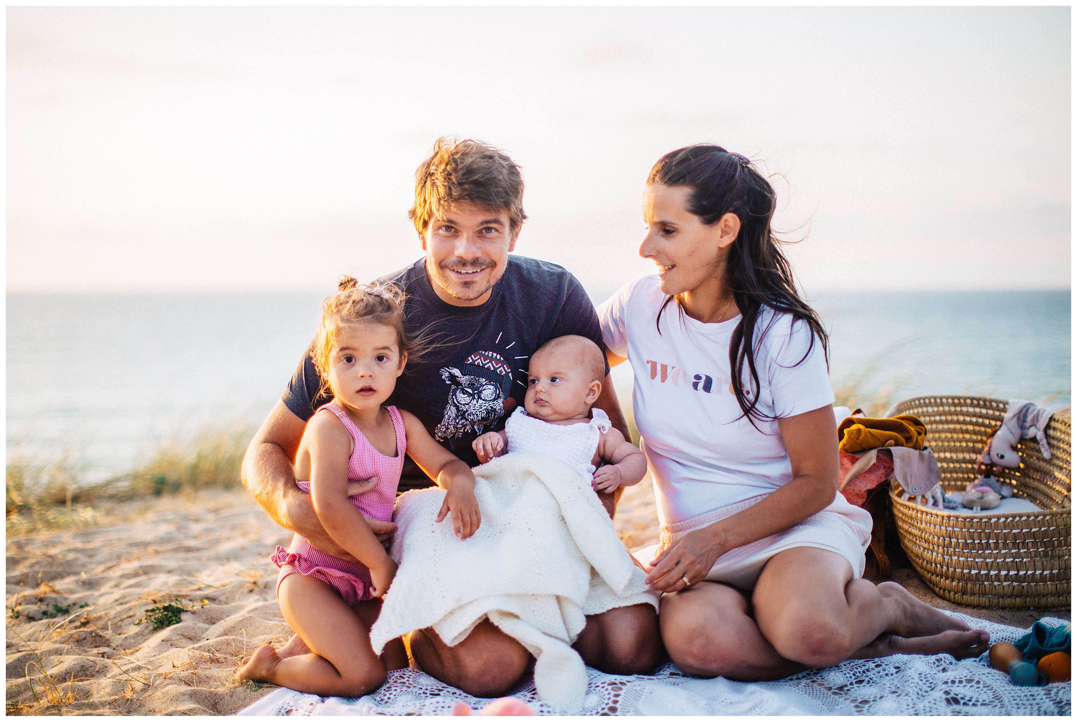 seance photo famille hossegor sur la plage